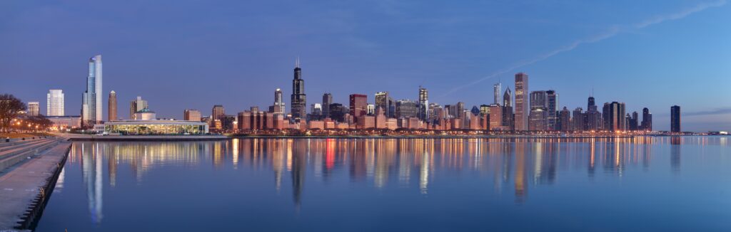 view of the Chicago skyline